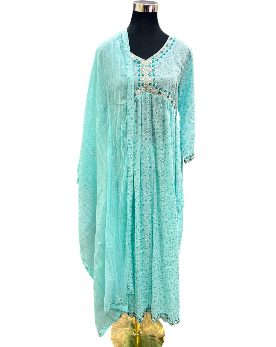 Both Side Cutting Anarkali Set